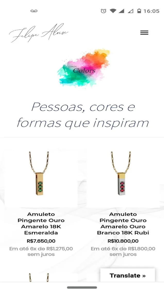 site responsivo felipe aloisi