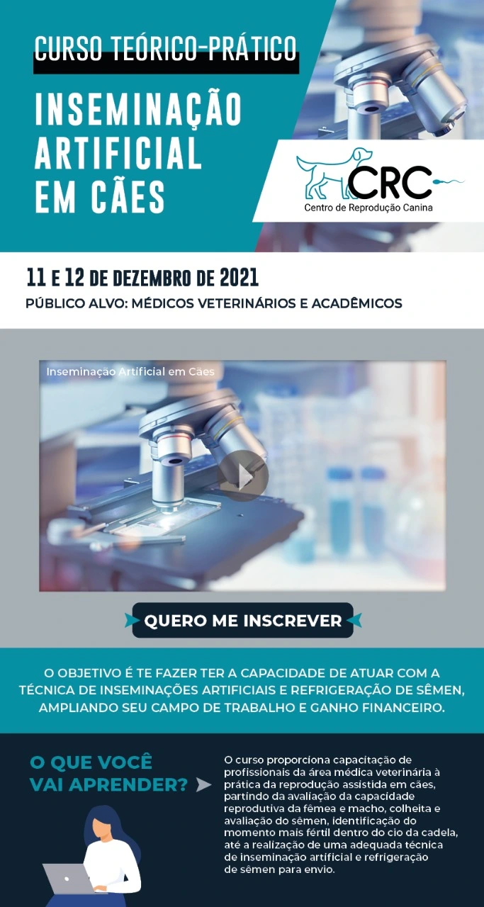 landing page do curso inseminacao artifical em caes neocovet fernanda regazzi