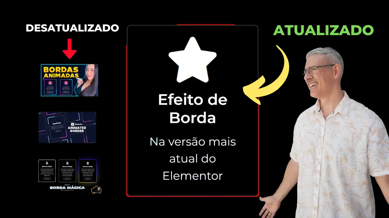 Como Criar Efeito de Borda Animada Versão Atual Elementor Pro