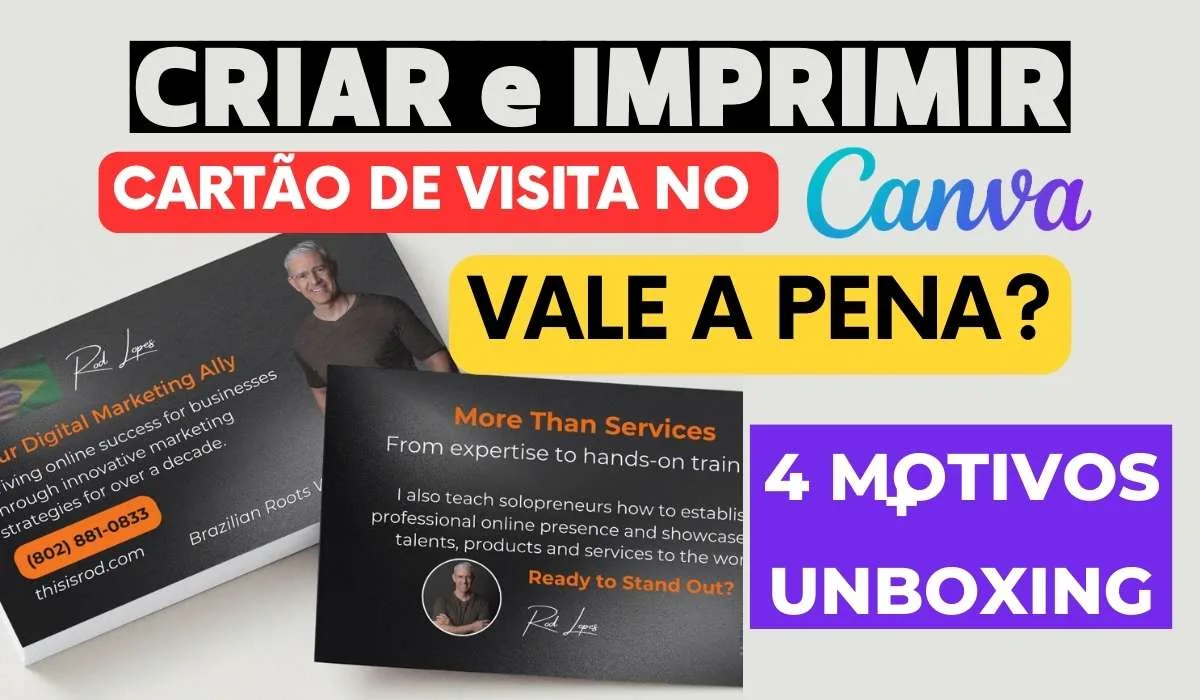 Criar e Imprimir Cartão de Visita No Canva Vale a Pena