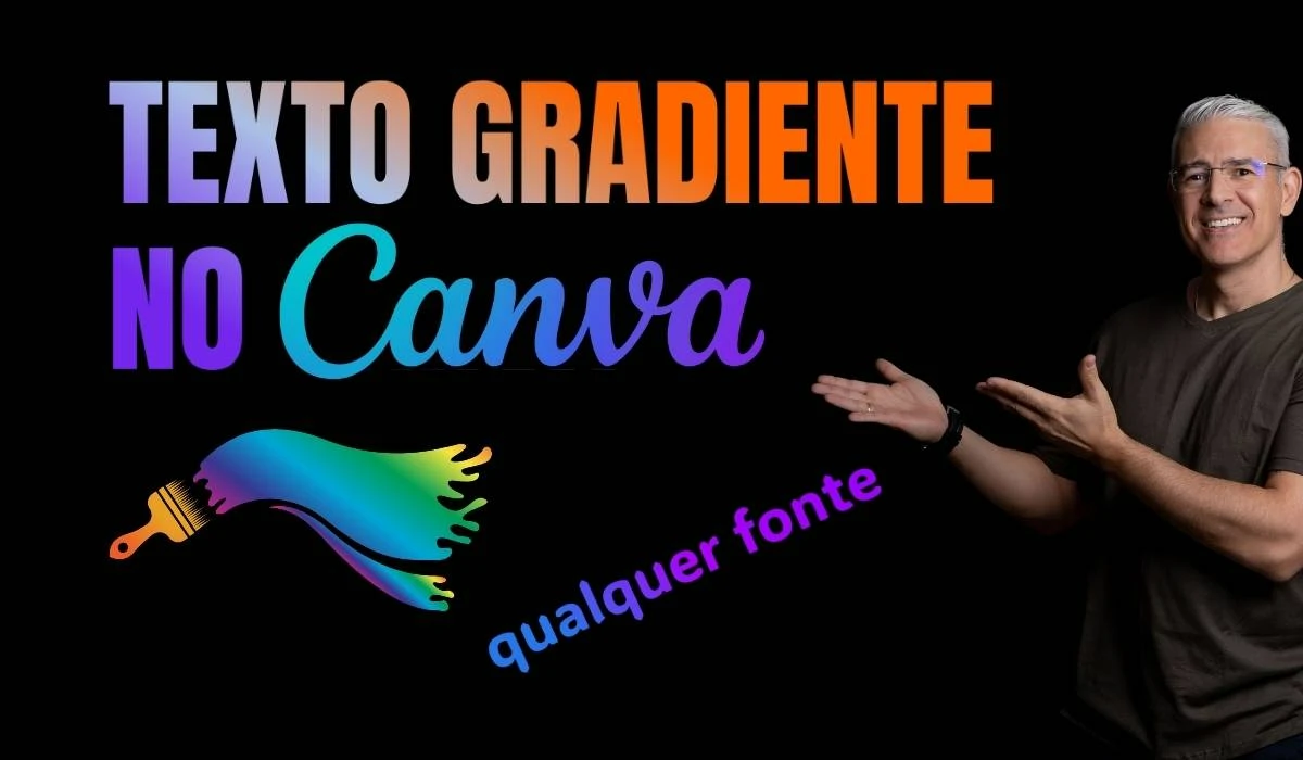 Como Adicionar Texto Gradiente No Canva Com Qualquer Fonte