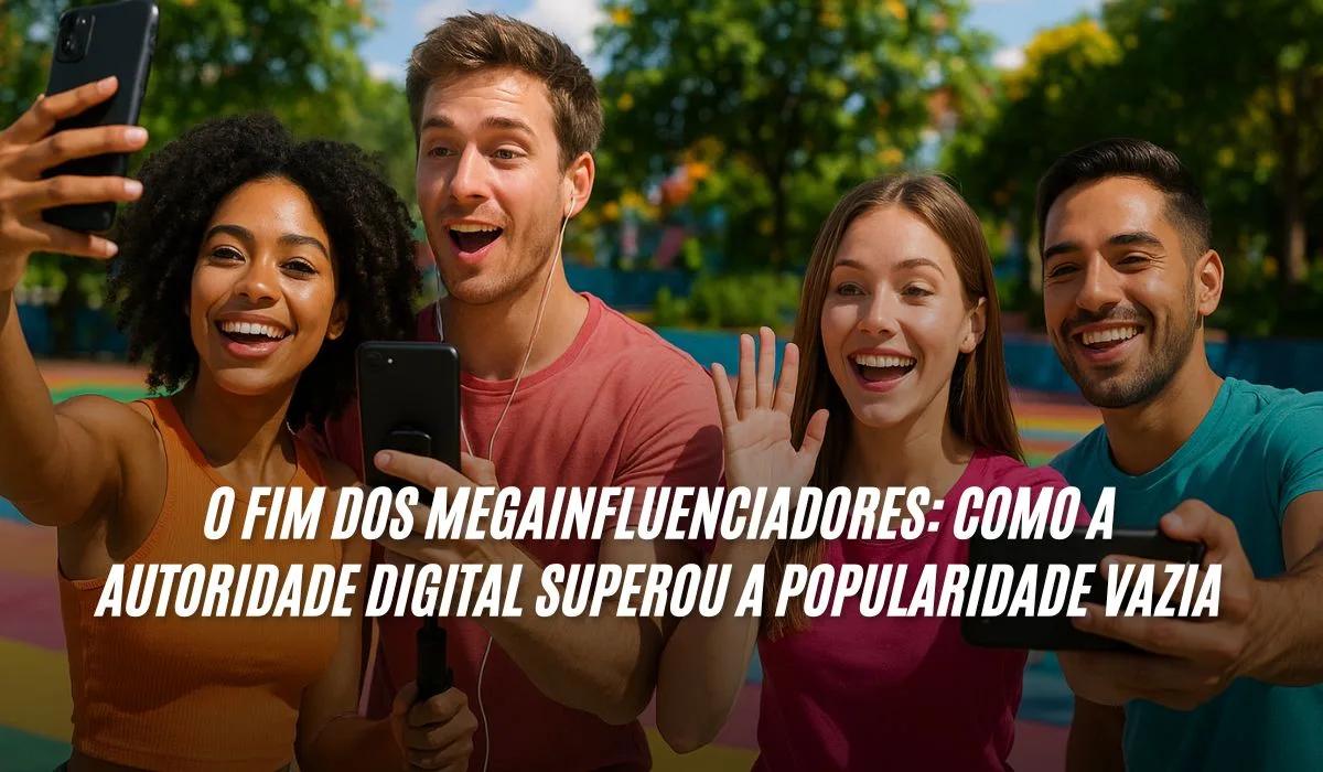 O Fim dos Megainfluenciadores Como a Autoridade Digital Superou a Popularidade Vazia