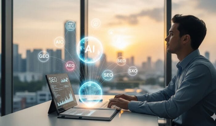 SEO, GEO, AIO, AEO, SXO O Futuro da Busca na Era da IA