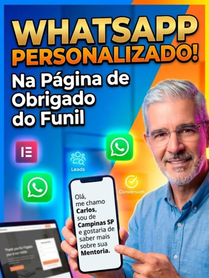 Como personalizar o WhatsApp na página de obrigado com os dados do formulário do seu site