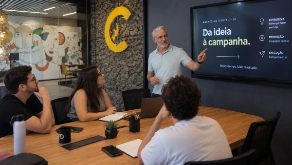 Workshop como transformar ideias em campanhas de marketing digital usando IA